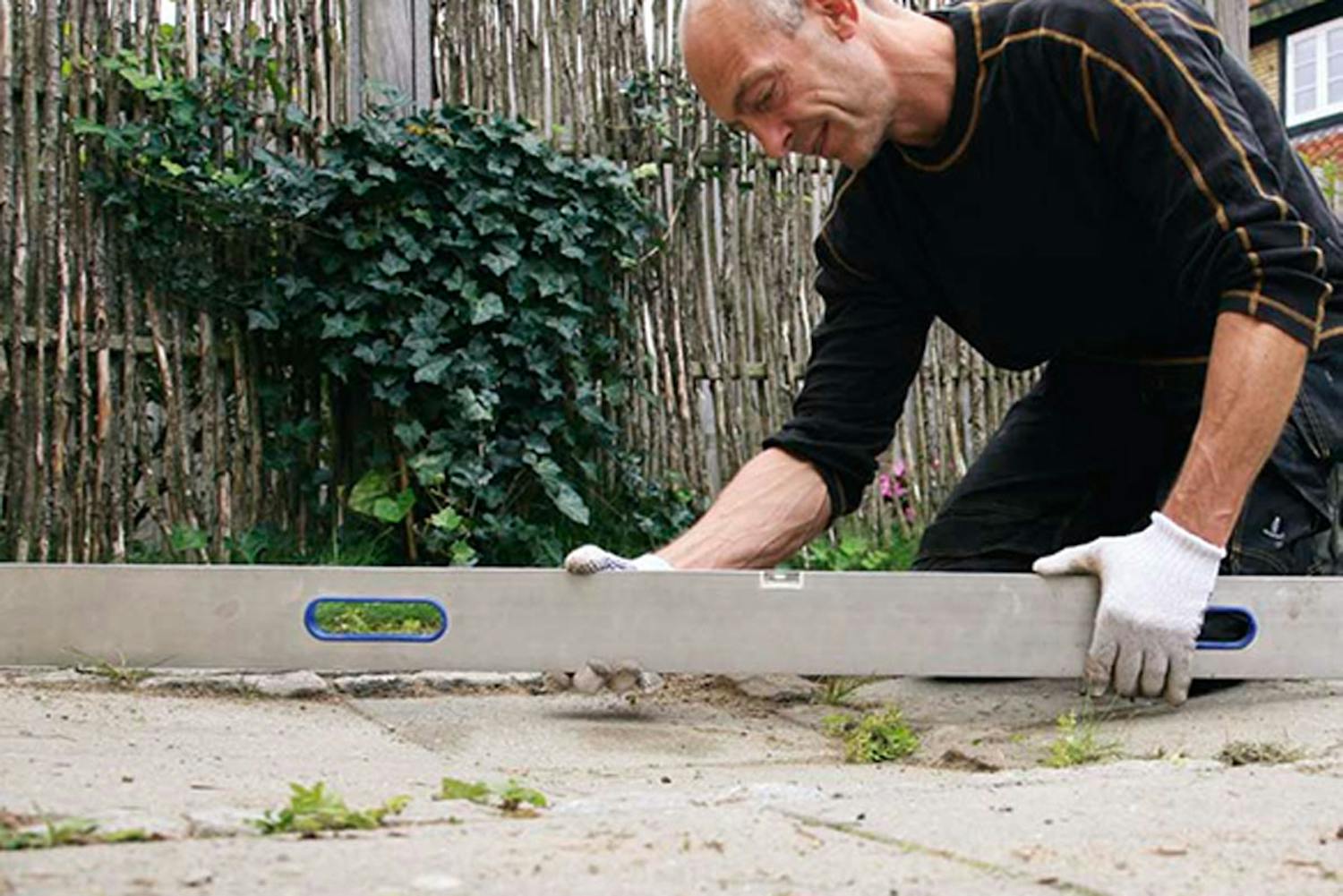 Lägga om stenplattor Lägga om stenplattor